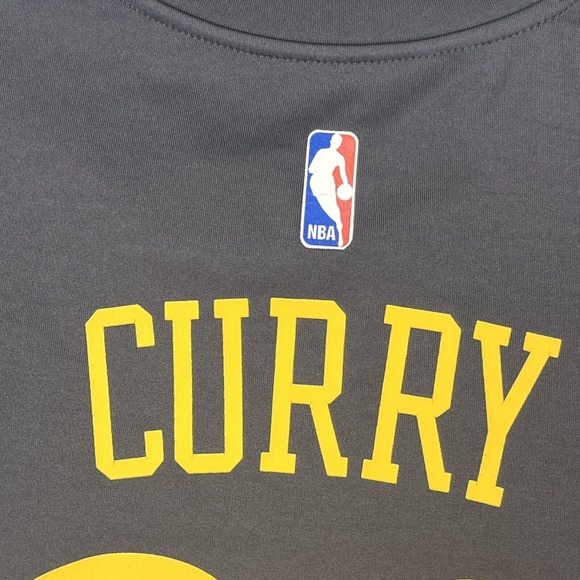 Steph Curry Shirt Golden State Warriors #30 Men's M Gray Adidas Short Sleeve Tee - Picture 9 of 10